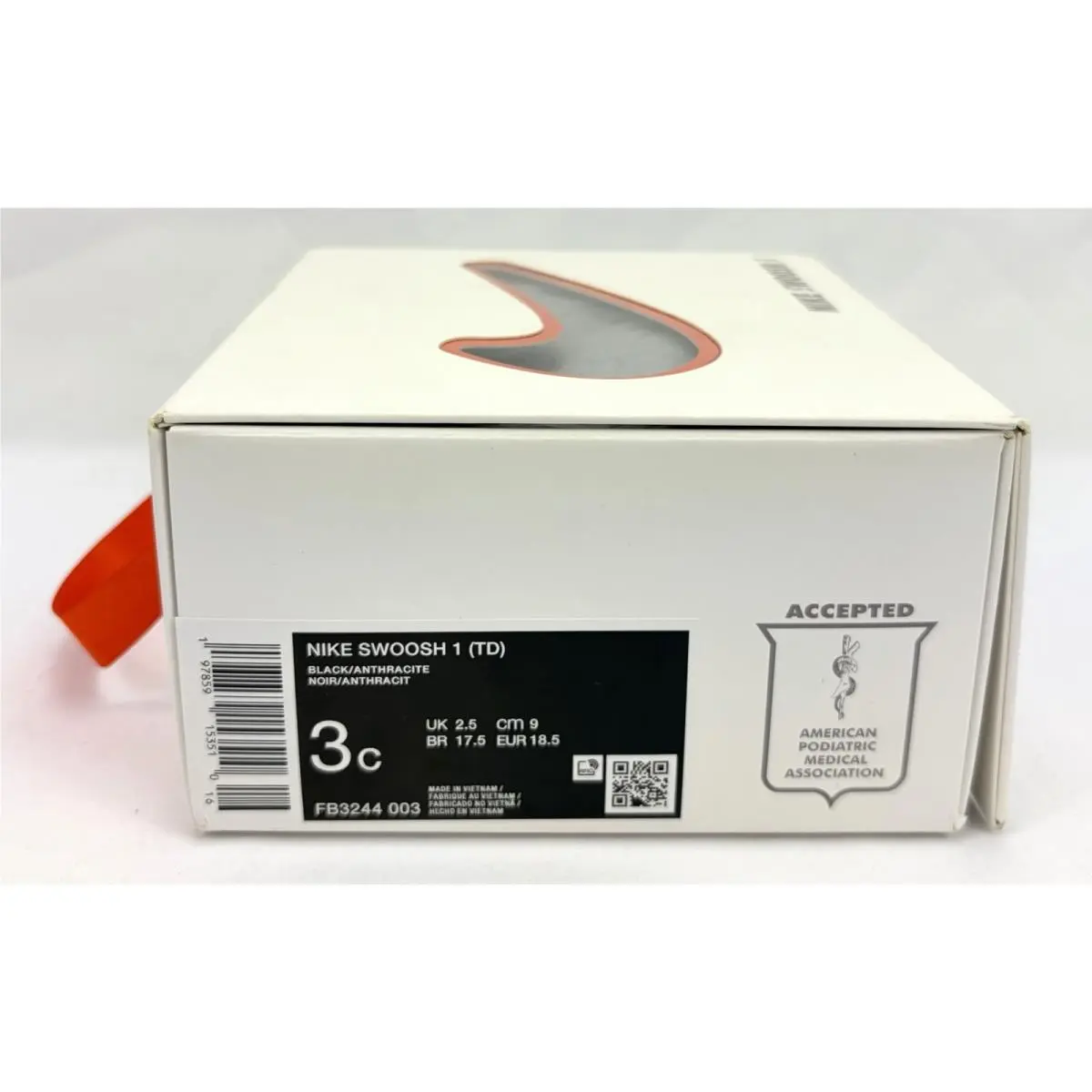 Nike shoes - Nike Swoosh 1 (TD) - Swoosh - FB3244 003 - Black (UPC: 197859153510) 11