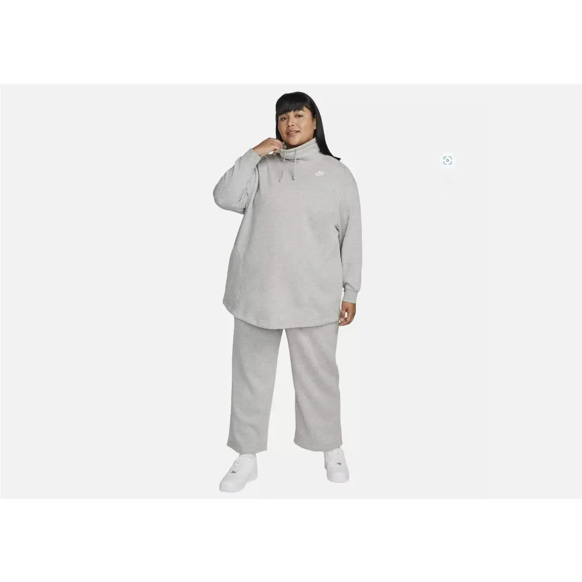 Nike Women`s Sportswear Oversized Mock-neck Sweatshirt Plus Size 3X 12397
