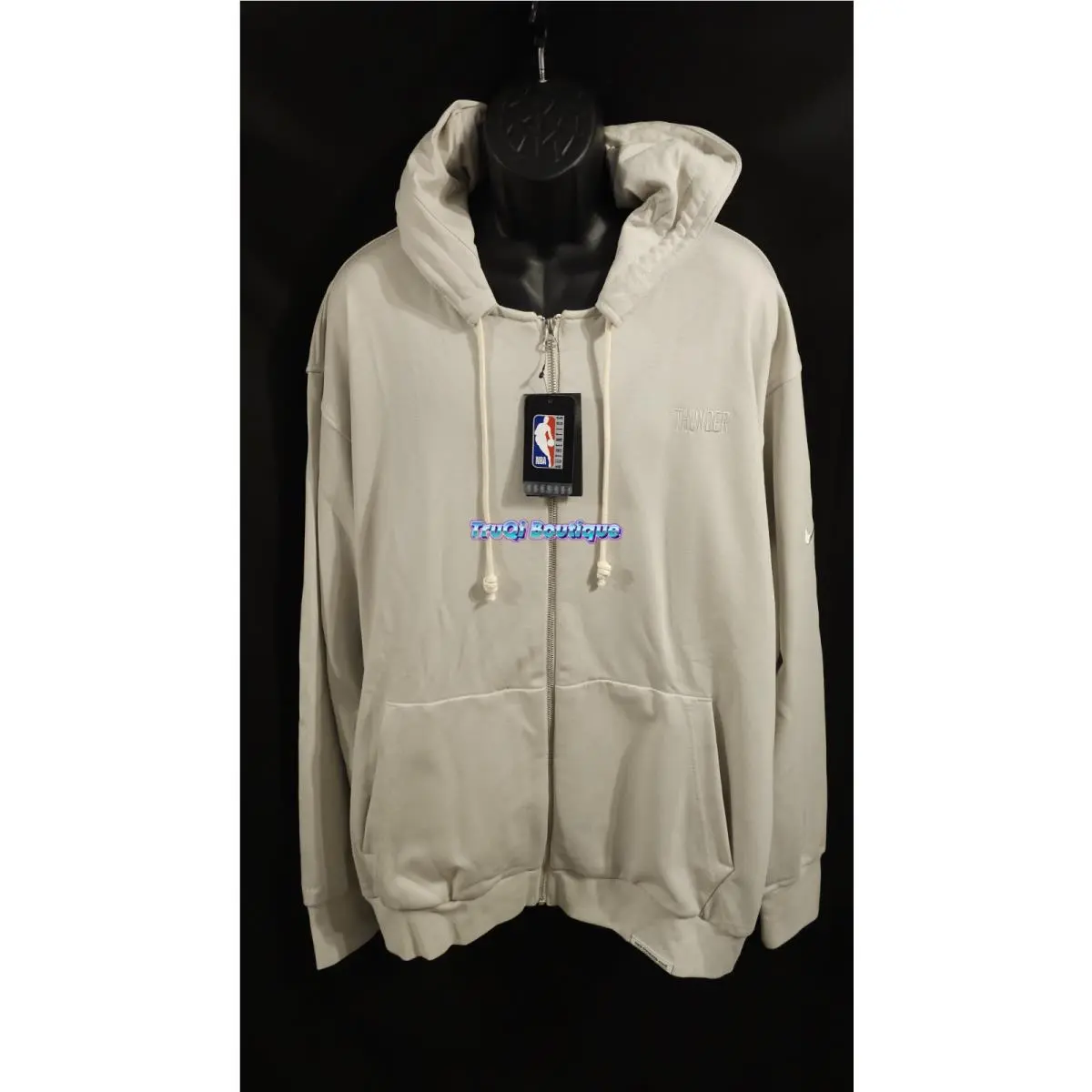 Nike Dri Fit Nba Standard Issue Full Zip Hoodie Okc Oklahoma City Thunder 3XLT