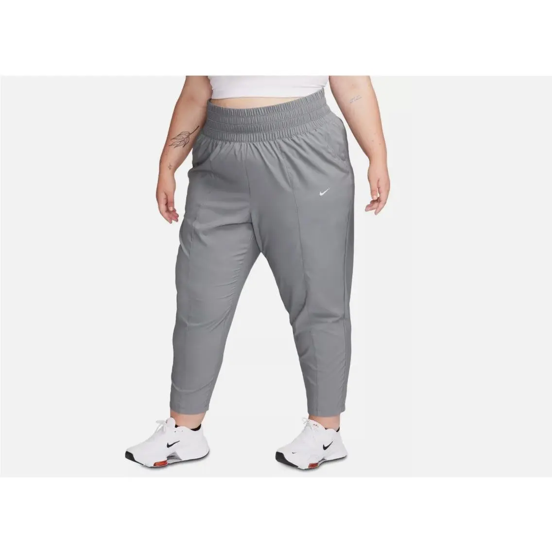 Plus Size Dri-fit One Ultra High Waisted Sweatpants Smoke Grey 3X 12204 by Nike