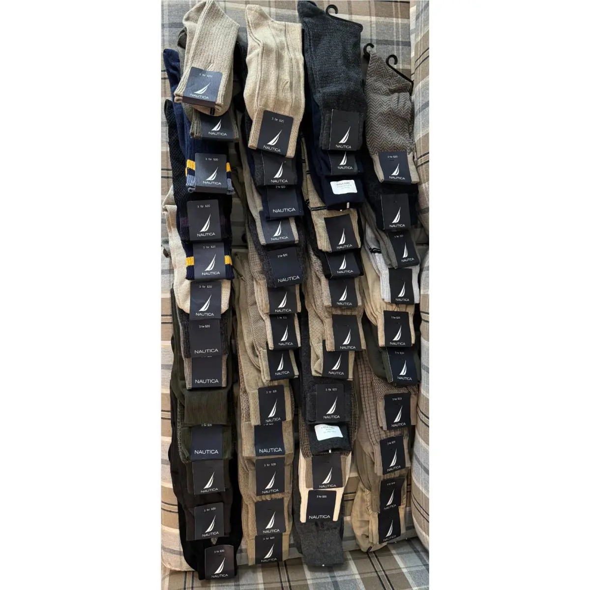 Nautica 48 Pairs 4 Dozen Mens Dress Socks Shoe Size 6-12 Fit For 10-13