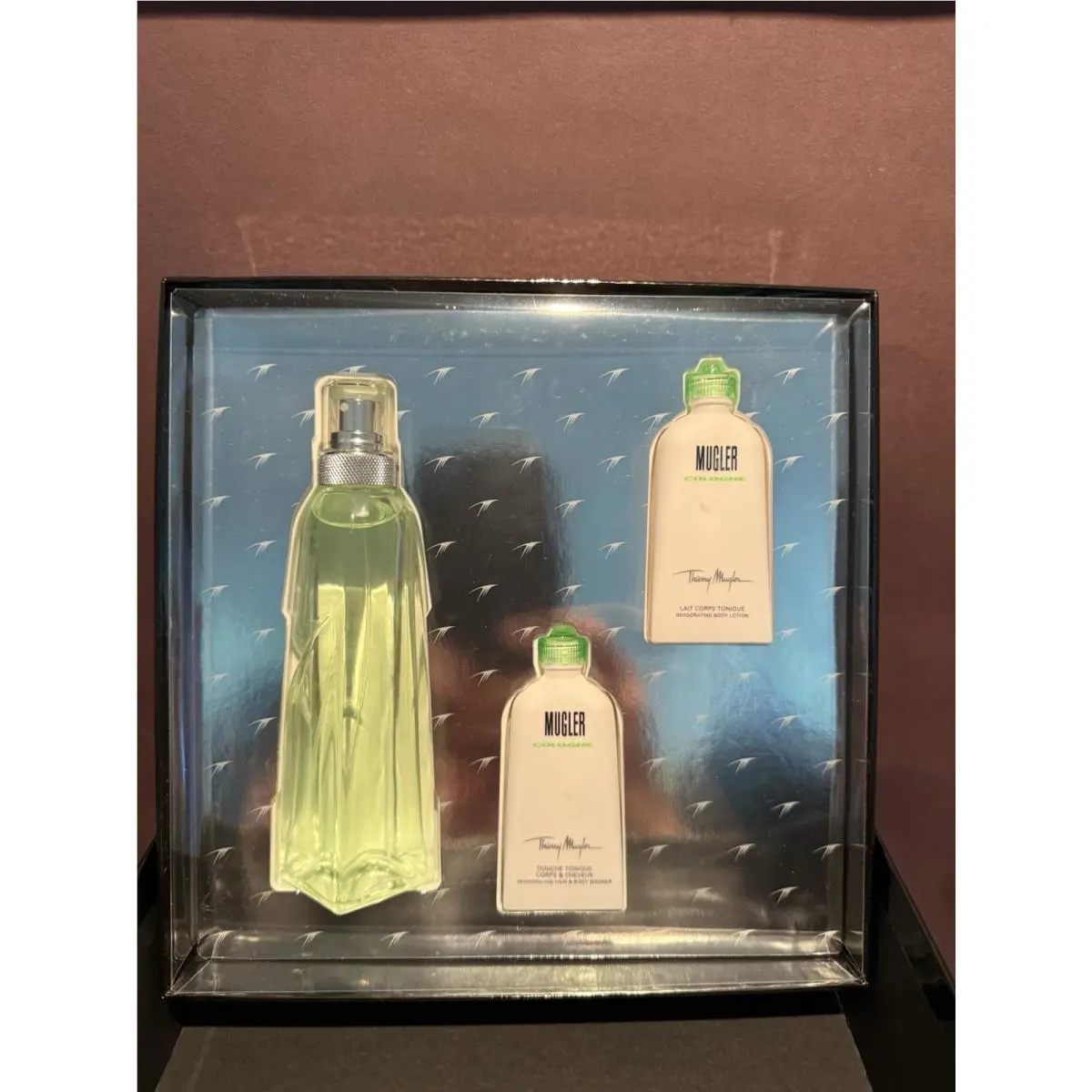 Cologne BY Thierry  3PC Gift Set 3.4 OZ Edt Spray B/lotion S/gel Rare by Mugler