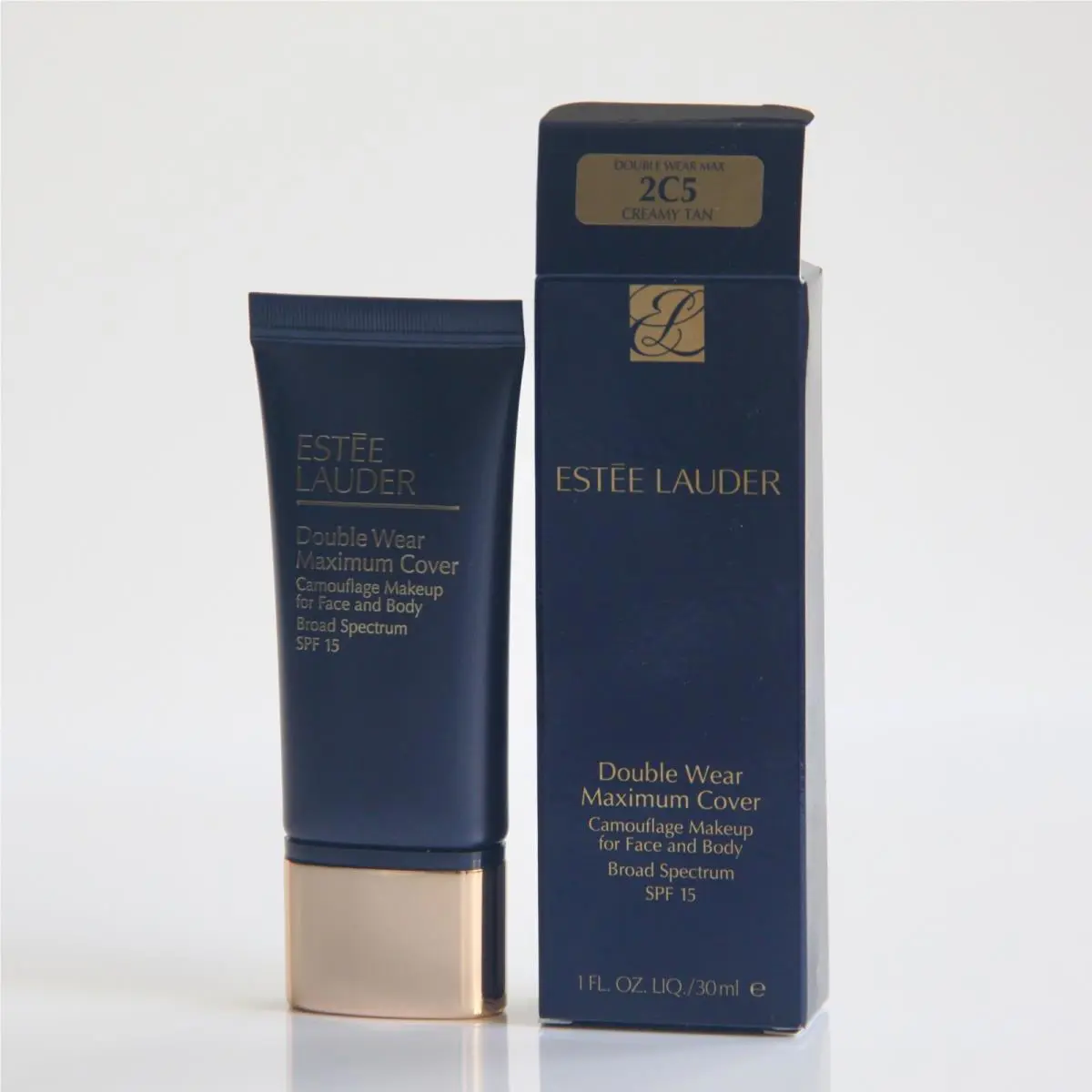 Estee Lauder Double Wear Maximum Cover Spf 15 Creamy Tan 2C5 30 ML / 1 OZ