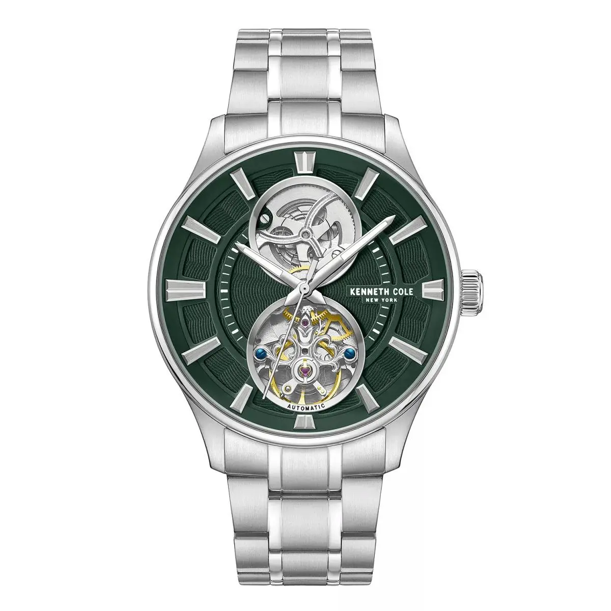 York 43.5mm Automatic Green Dial Men`s Watch KCWGY0049804 by Kenneth Cole