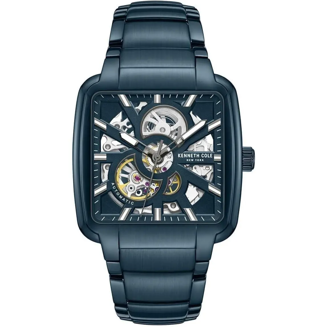 Kenneth Cole Men`s Blue Skeleton Automatic Watch - KCWGY0046502