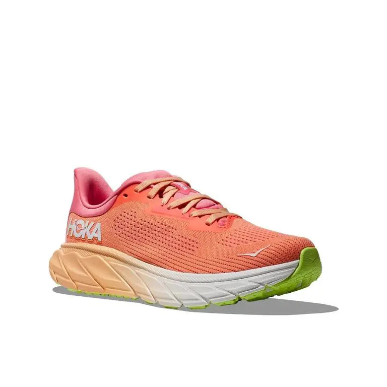 Hoka Arahi 7 Women’s 6.5 Pink Papaya Coral Running Shoes Sneakers - Pink