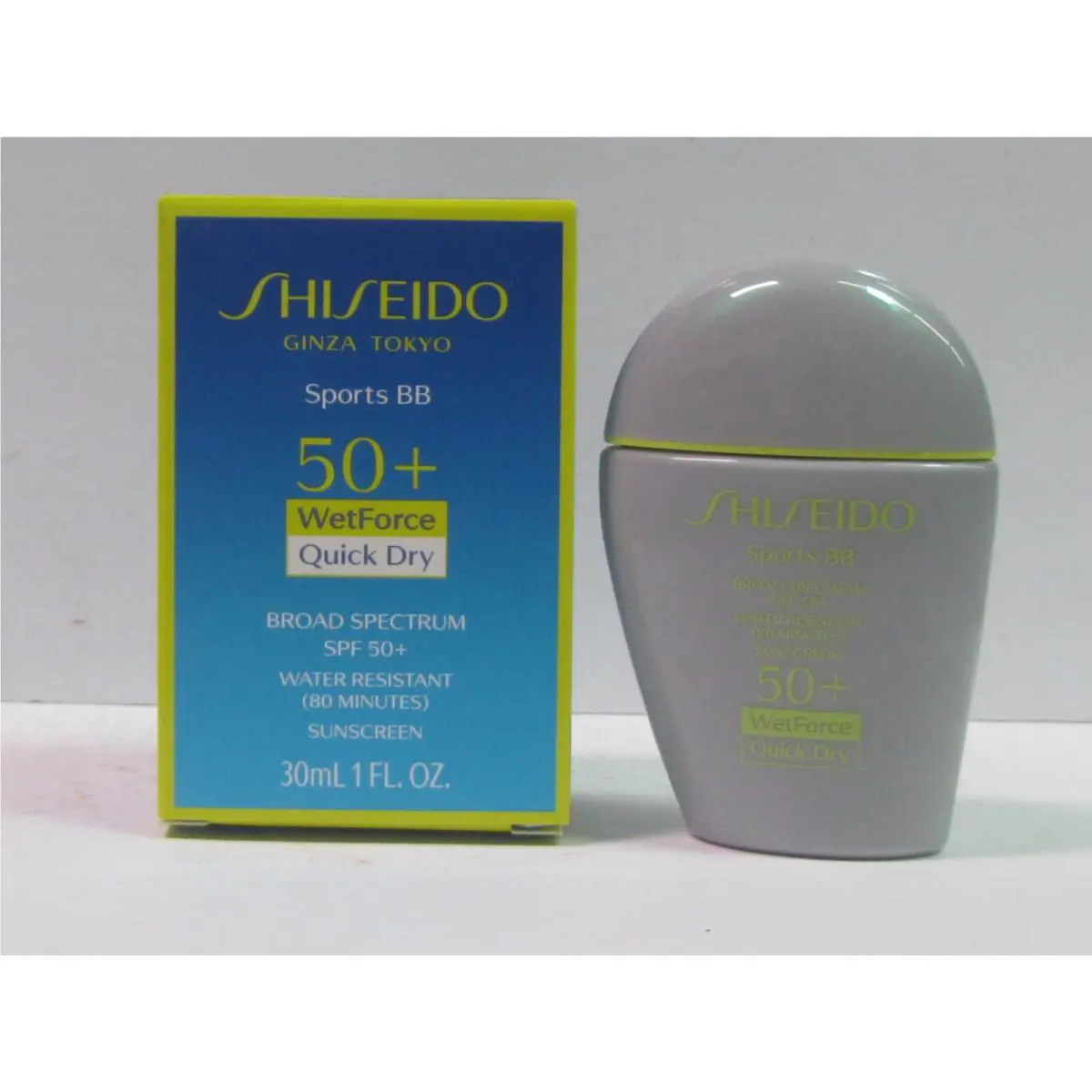 Shiseido Ginza Tokyo Sports BB 50+ Wet Force Quick Dry Color Medium 1 oz