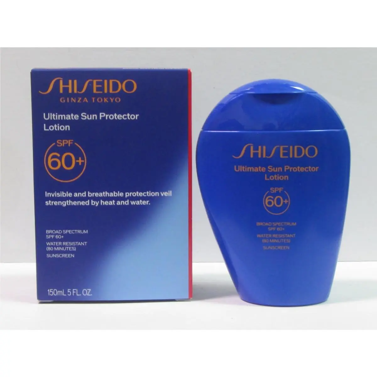 Shiseido Ginza Tokyo Ultimate Sun Protector Lotion Spf 60+ For Face Body 5 oz