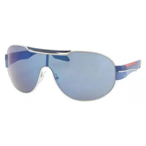 Prada Sport Sunglasses PS56NS 1BC9P1 mm Matte Blue / Blue Mirror Lens