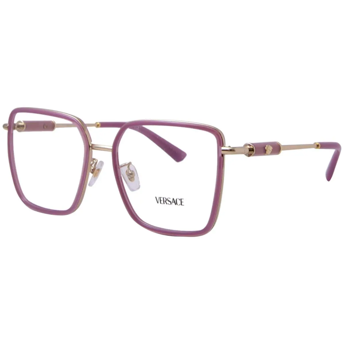 Versace VE1294D 1510 Eyeglasses Frame Women`s Opal Bordeaux Full Rim 55mm