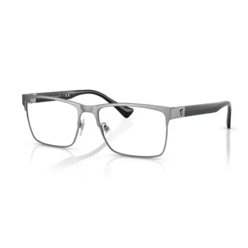Versace 0VE1285 1001 Gunmetal 56mm Rectangle Men`s Eyeglasses