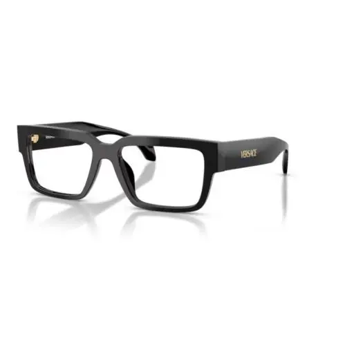 Versace 0VE3374U GB1 Black Rectangular 55 mm Men`s Eyeglasses