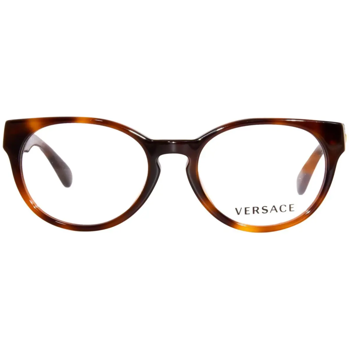 Versace VK3323U 5217 Havana Round Plastic Eyeglasses Frame 47-16-130