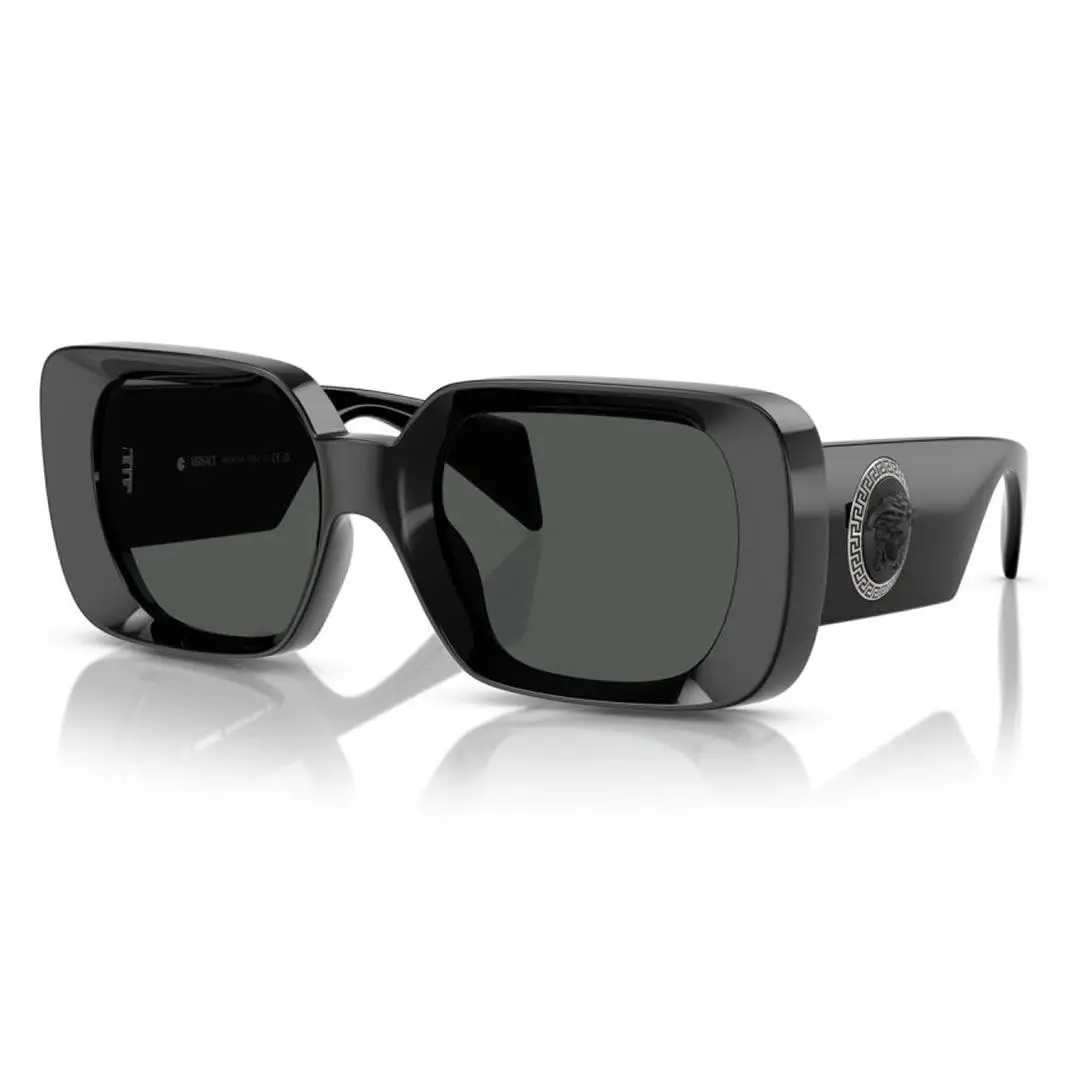 VE4473U GB1/87 Sunglasses 54mm Black / Dark Grey Lens by Versace