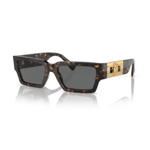 Versace 0VE4459 108/87 Havana/ Dark Grey Rectangle Men`s Sunglasses