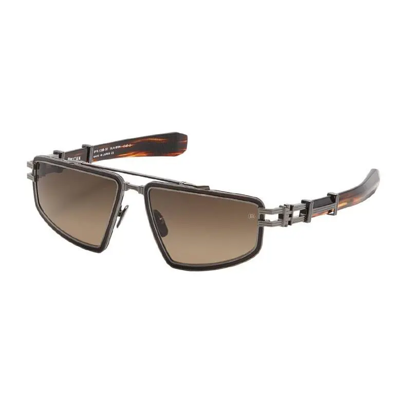 Titan BPS-139B Unisex Black Rhodium Sunglasses by Balmain
