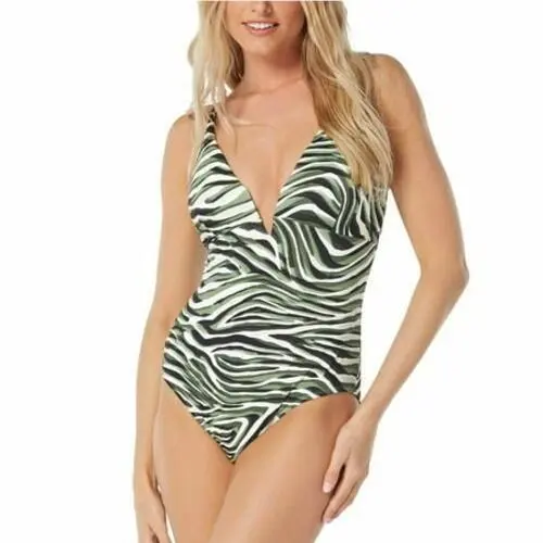Coco Reef Womens Astra Plunge Underwire One-piece Swimsuit 34DD
