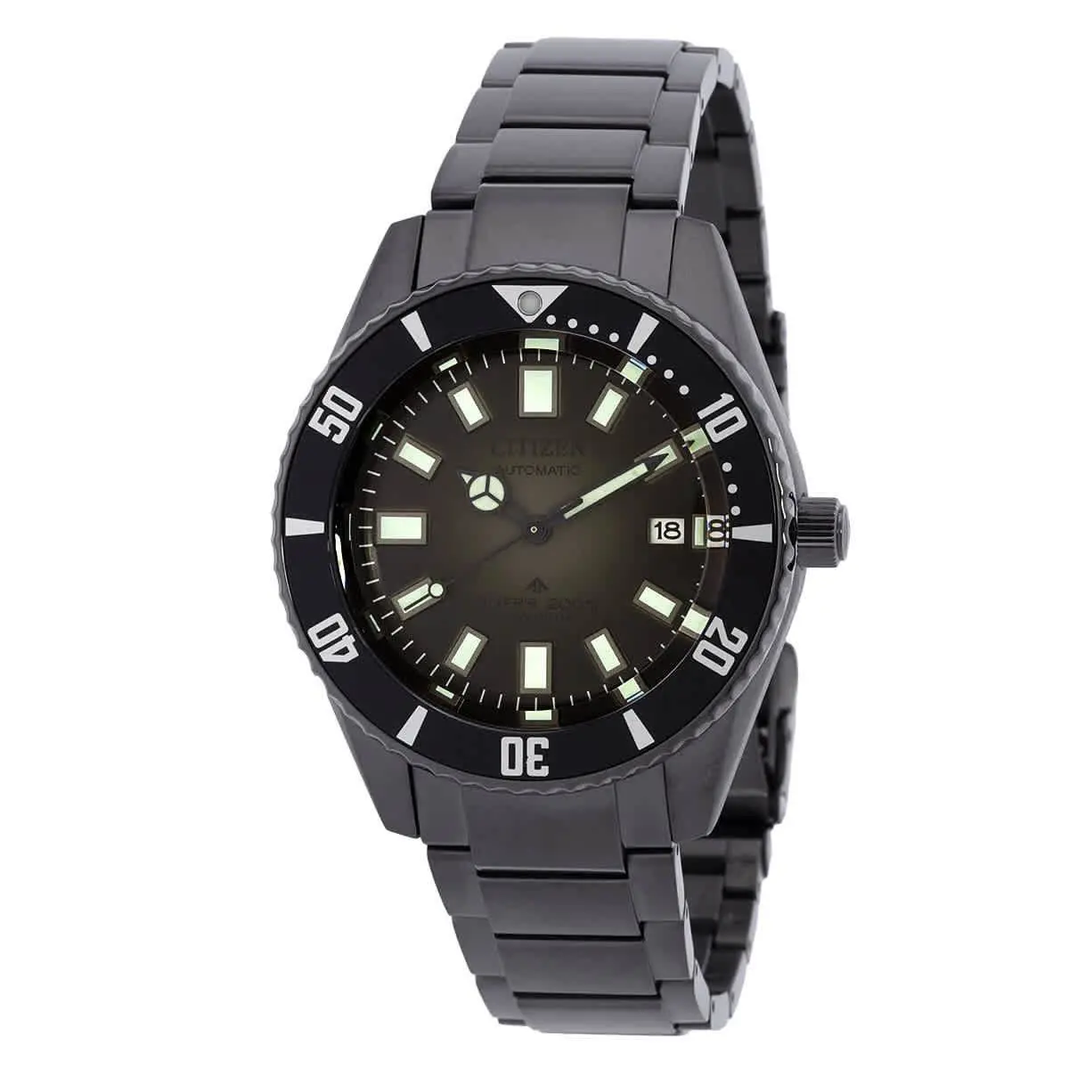 Citizen Promaster Dive Automatic Gray Dial Men`s Watch NB6025-59H - Grey, Dial: Gray, Band: Black