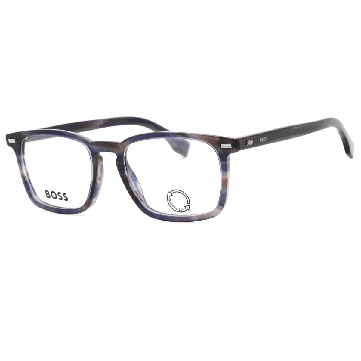 Hugo Boss HG 1368 0JBW Square Blue Havana Eyeglasses