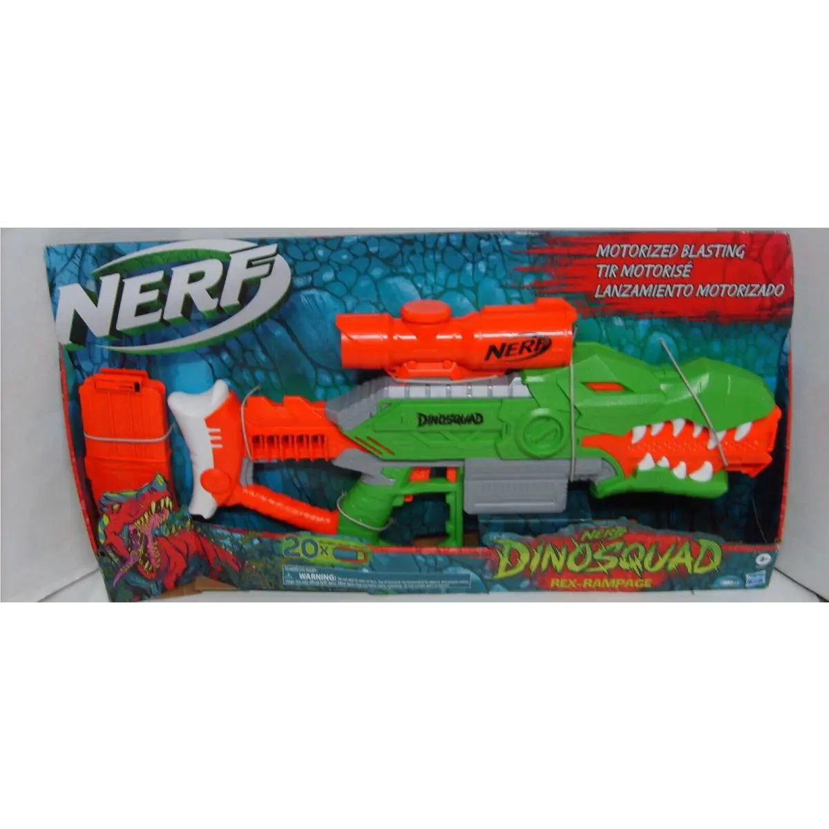 Nerf Dinosquad Rex-rampage Blaster Gun Toy 087-11-8202