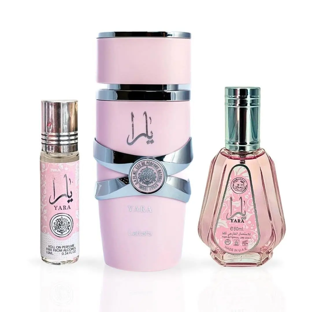 Yara Eau De Parfum Sprays 100ml 50ml Roll-on Perfume Oil 10ml  Bu by Lattafa