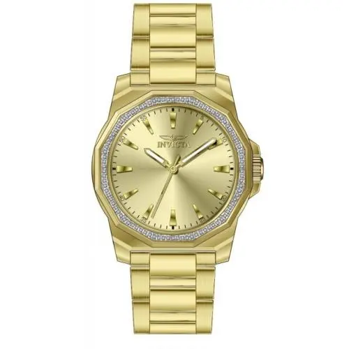 Speedway Quartz Crystal Gold Dial Men`s Watch 49108 by Invicta