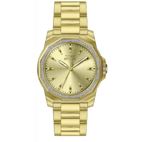 Speedway Quartz Crystal Gold Dial Men`s Watch 49108 by Invicta