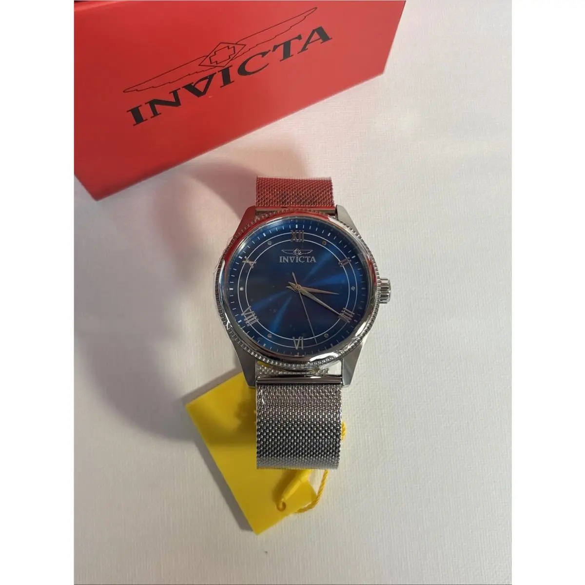 Invicta Men`s Watch Celestial Blue Dial Stainless Steel Bracelet 48478