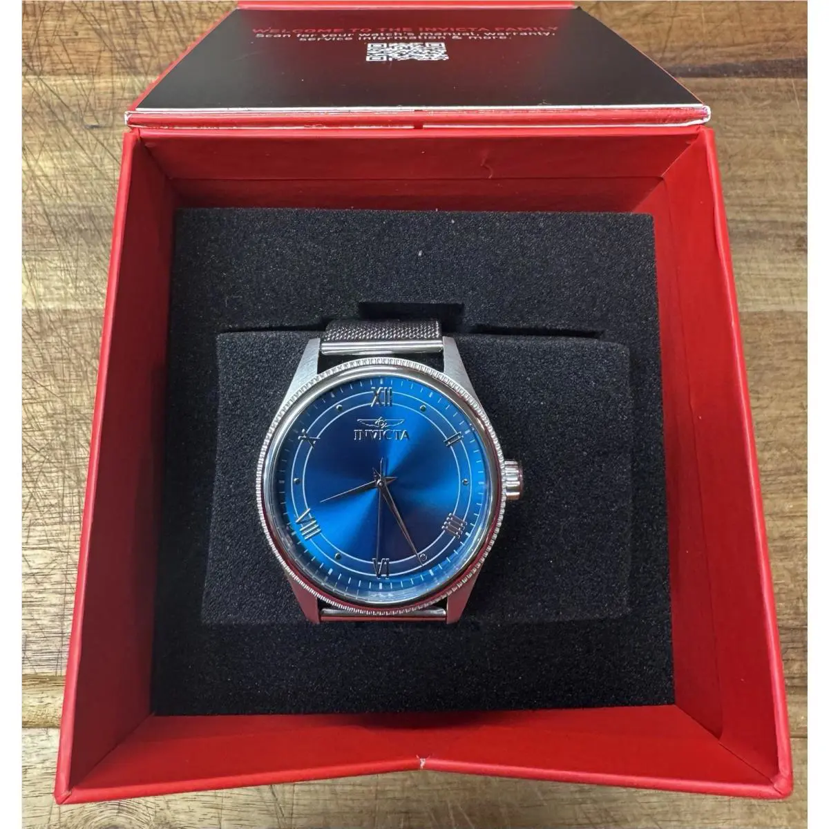 48478 - Invicta Celestial Men`s Watch 43mm Rich Blue Dial Stunning Timepiece - Dial: Blue, Band: Silver, Bezel: Silver