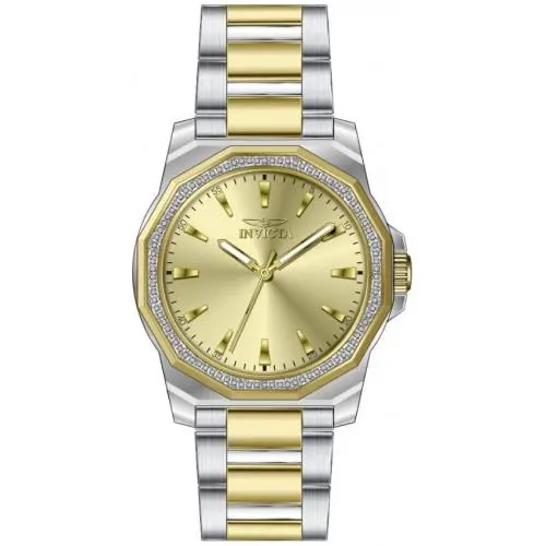 Invicta Speedway Quartz Crystal Gold Dial Men`s Watch 49106