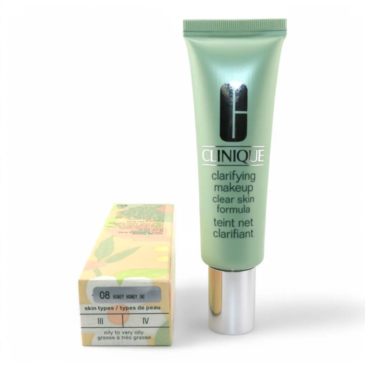 Clinique Clarifying Makeup 08 Honey Honey N Clear Skin Formula 1oz / 30ml