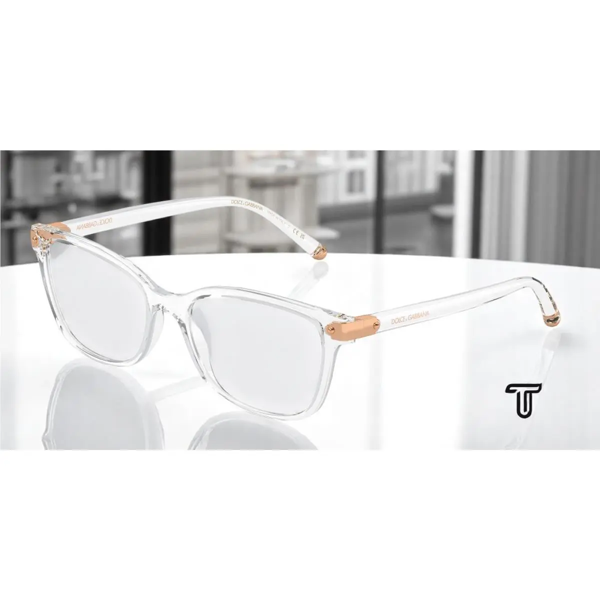 Dolce Gabbana DG5036 3133 Crystal Demo Lens 53 mm Women`s Eyeglasses