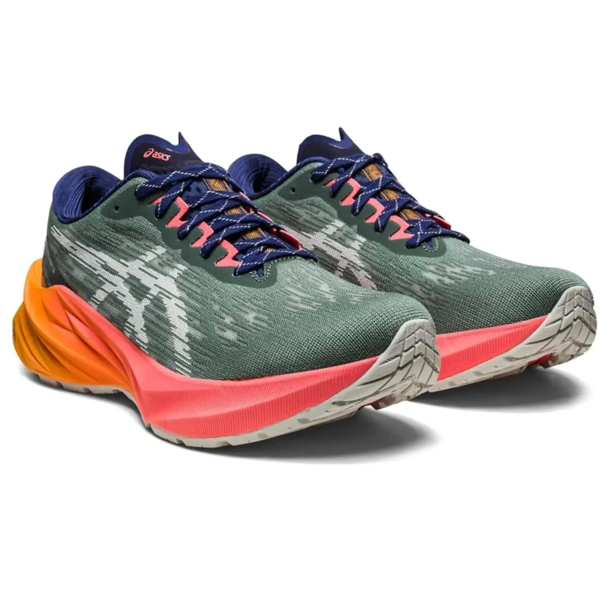 Asics Women`s Novablast 3 Trail Running Shoes Nature Bathing Papaya Size 11.5
