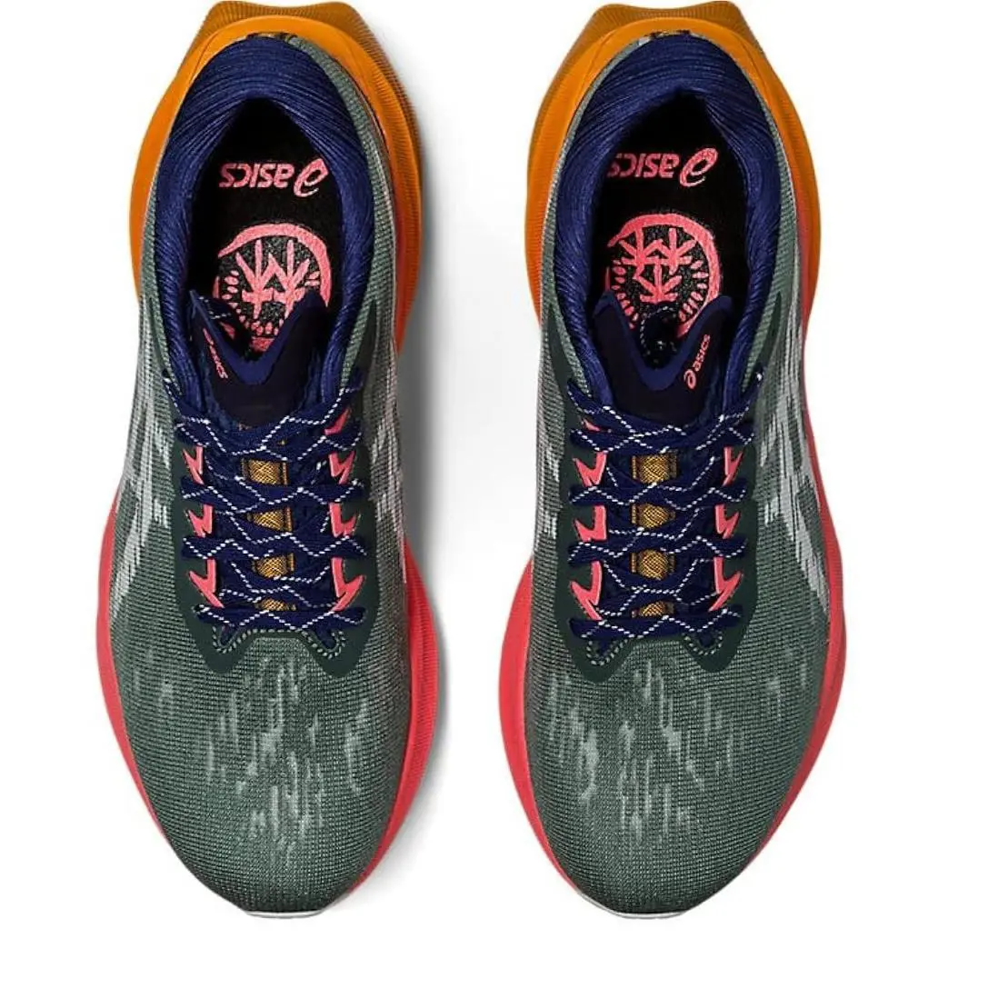 Asics shoes - ASICS Novablast 3 - Novablast - 1012B386-700 - Nature Bathing/Papaya 4