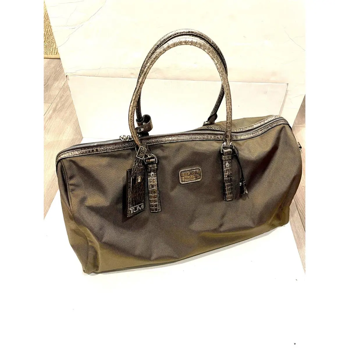 Tumi Carry More Bag Ballistic Nylon and Leather Trim