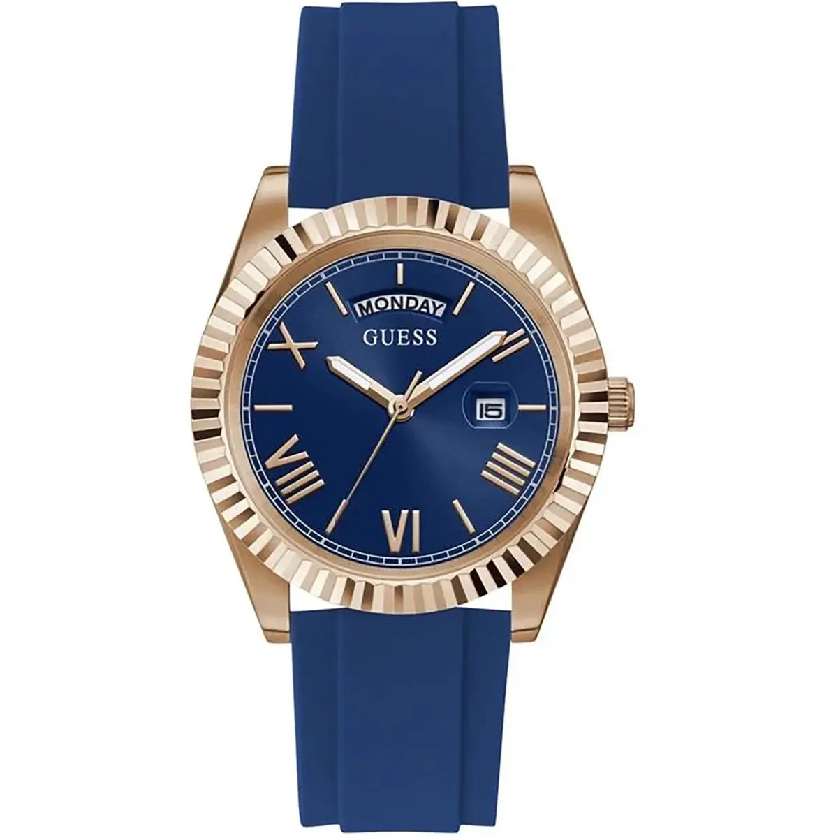 Guess GW0335G2 Men Casual Rose Tone Silicone