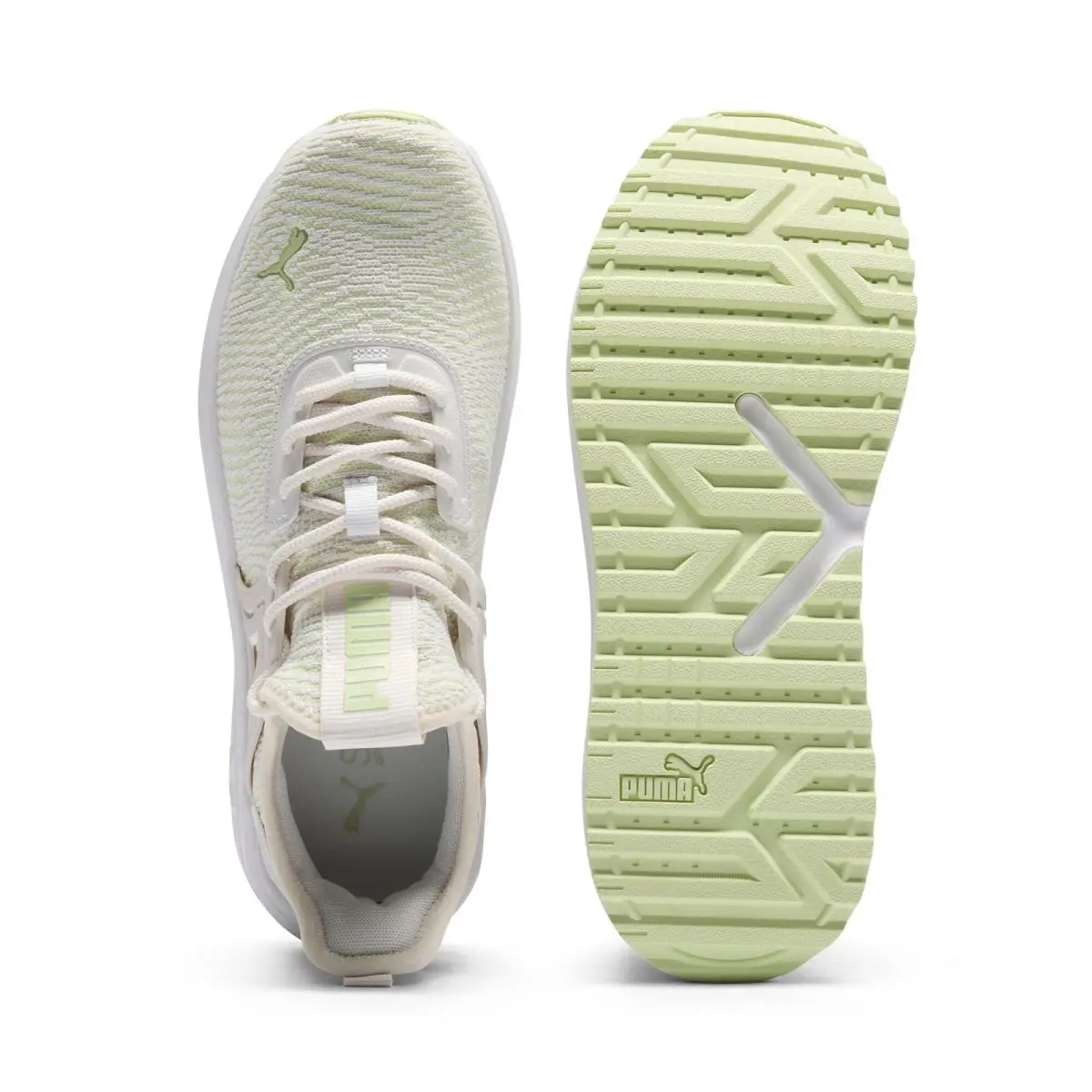 Puma shoes - Feather Gray/Green Illusion 2