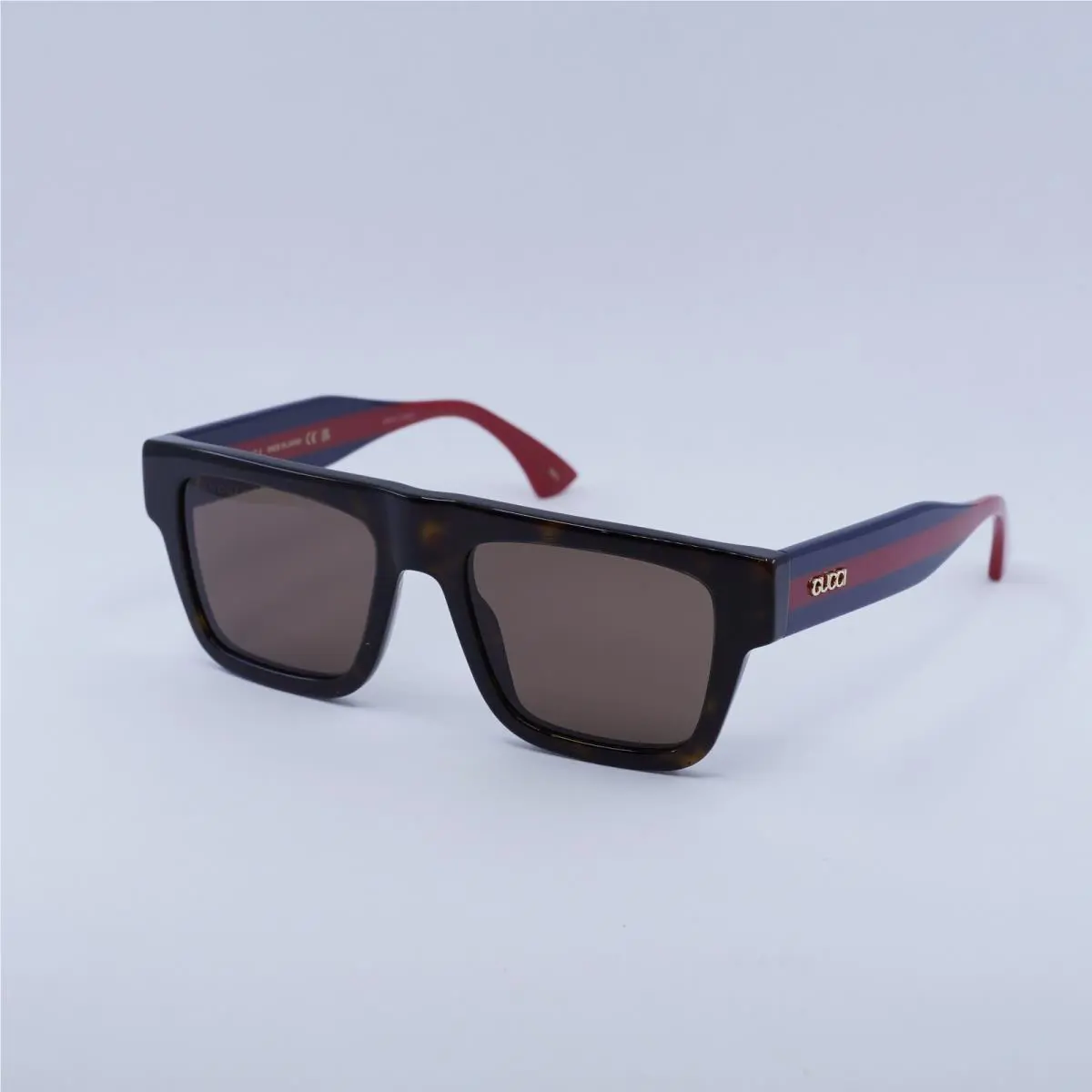 Gucci GG1868S 002 Havana/blue/red/brown 53-19-145 Sunglasses - Frame: Havana/Blue/Red, Lens: Brown, code: 002