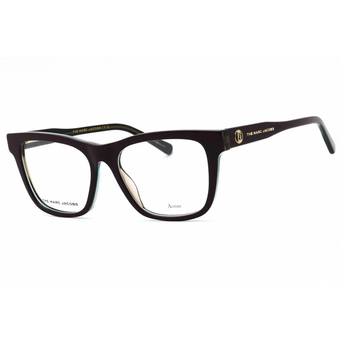 Marc Jacobs Marc 630 Lhf Eyeglasses Dark Purple Green Frame 52mm - Frame: Purple Green