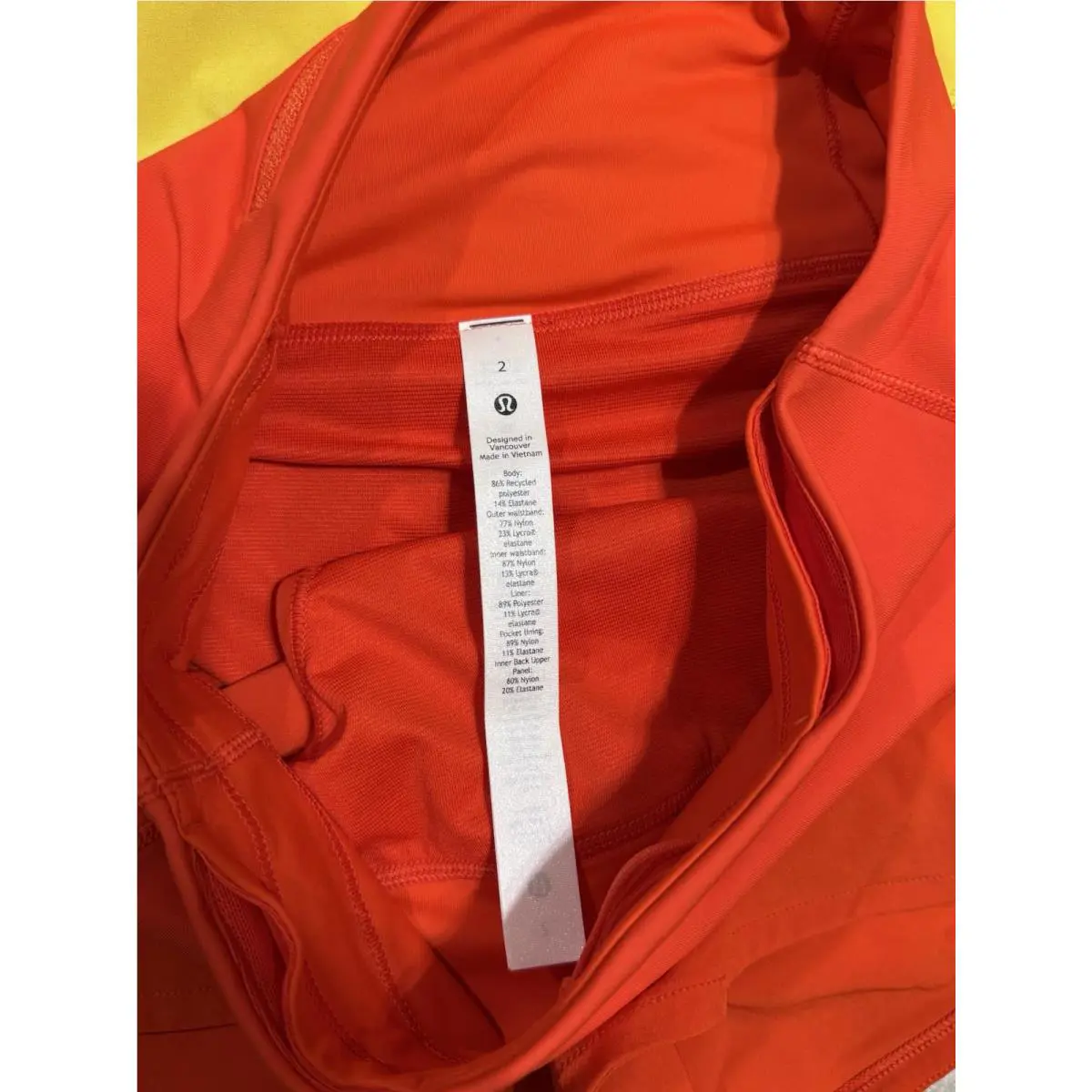 Lululemon clothing - Orange 1