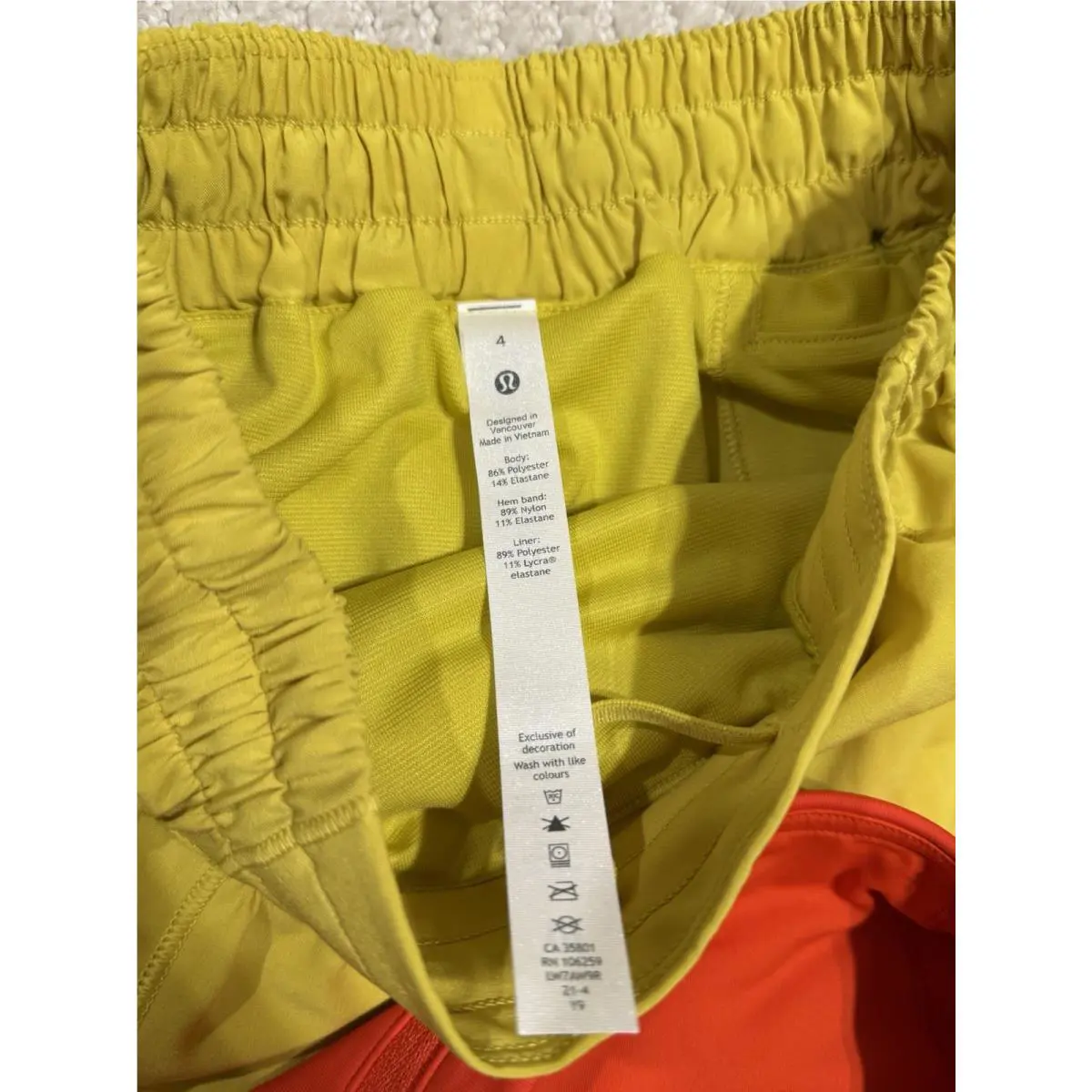 Lululemon clothing - Orange 5