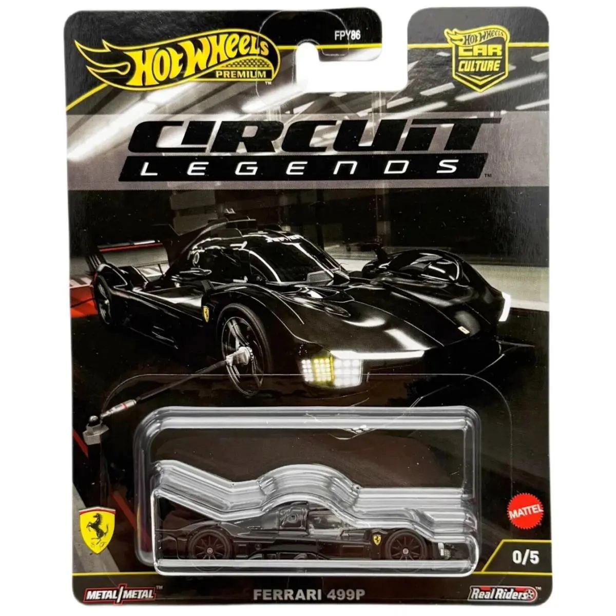 Chase Hot Wheels Premium Car Culture 2025 Circuit Legends Ferrari 499P Black - Black