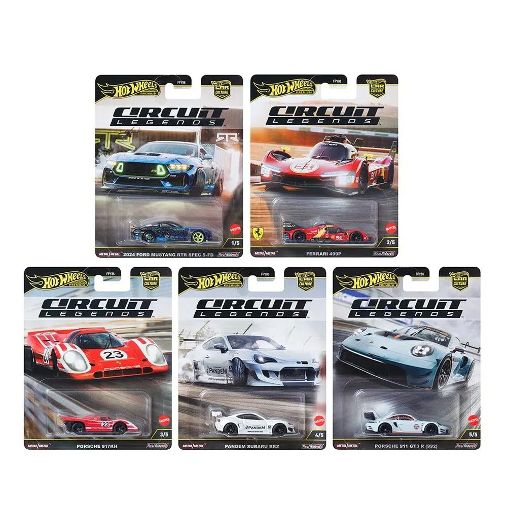 Hot Wheels Car Culture 2025 Circuit Legends K Case Set of 5 FPY86-961K In Stock