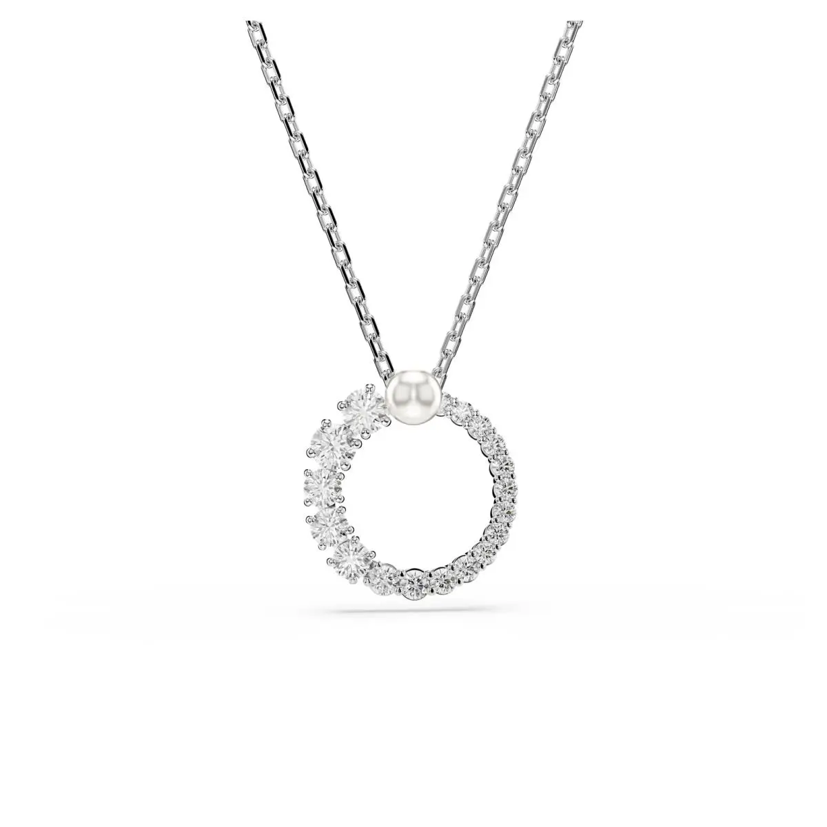 Swarovski Matrix Pendant Necklace Crystal Pearl Round Cut 5688751