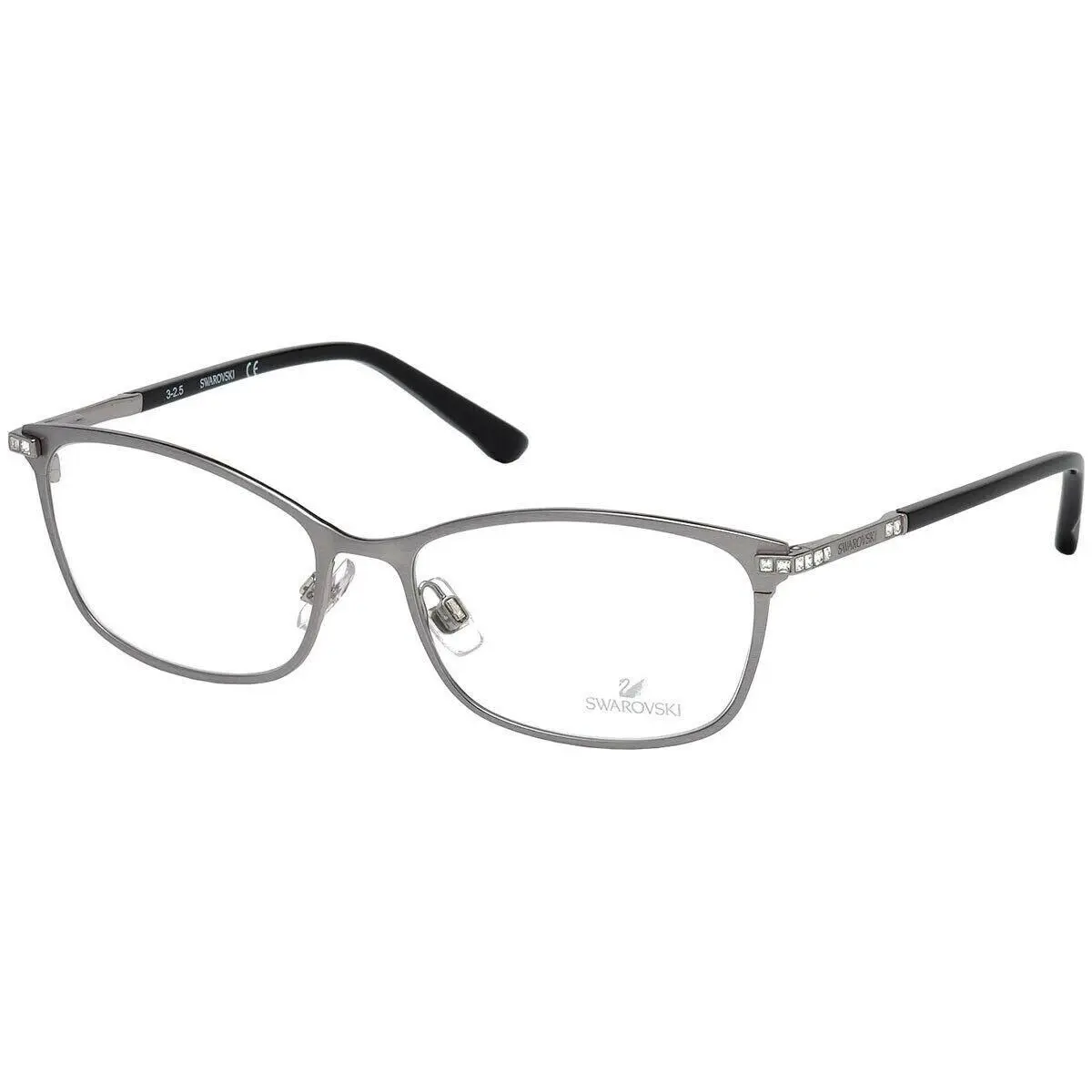 Swarovski SK5187 015 Cat Eye Matte Light Ruthenium Eyeglasses