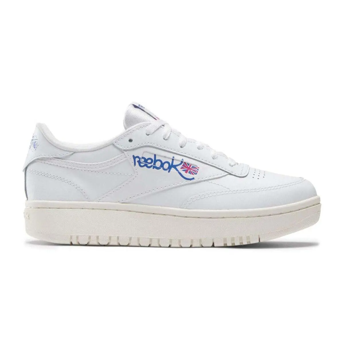 100074478/IE2461 Womens Reebok Club C Double - Ftwwht/Chalk/Stepur