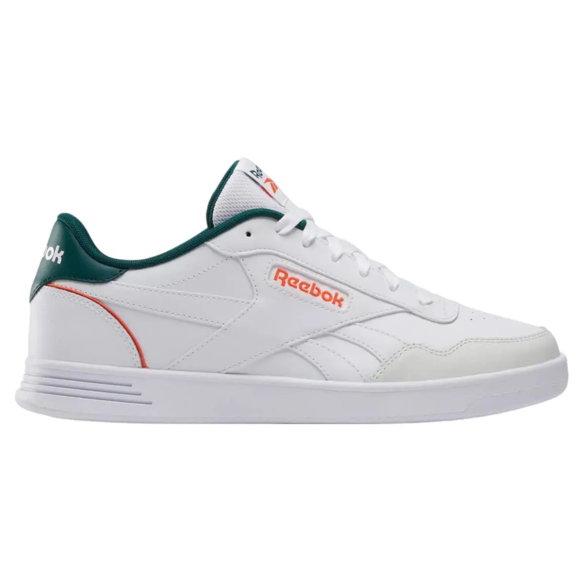 100212678 Mens Reebok Court Advance - Ftwrwhite/Collegiategreen/Pumporange