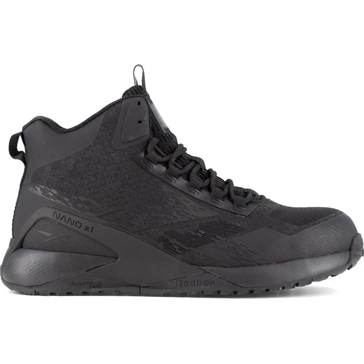 Reebok Nano X1 Adventure Work Mid Men`s Composite Toe Electrical Hazard - BLACK BLACK