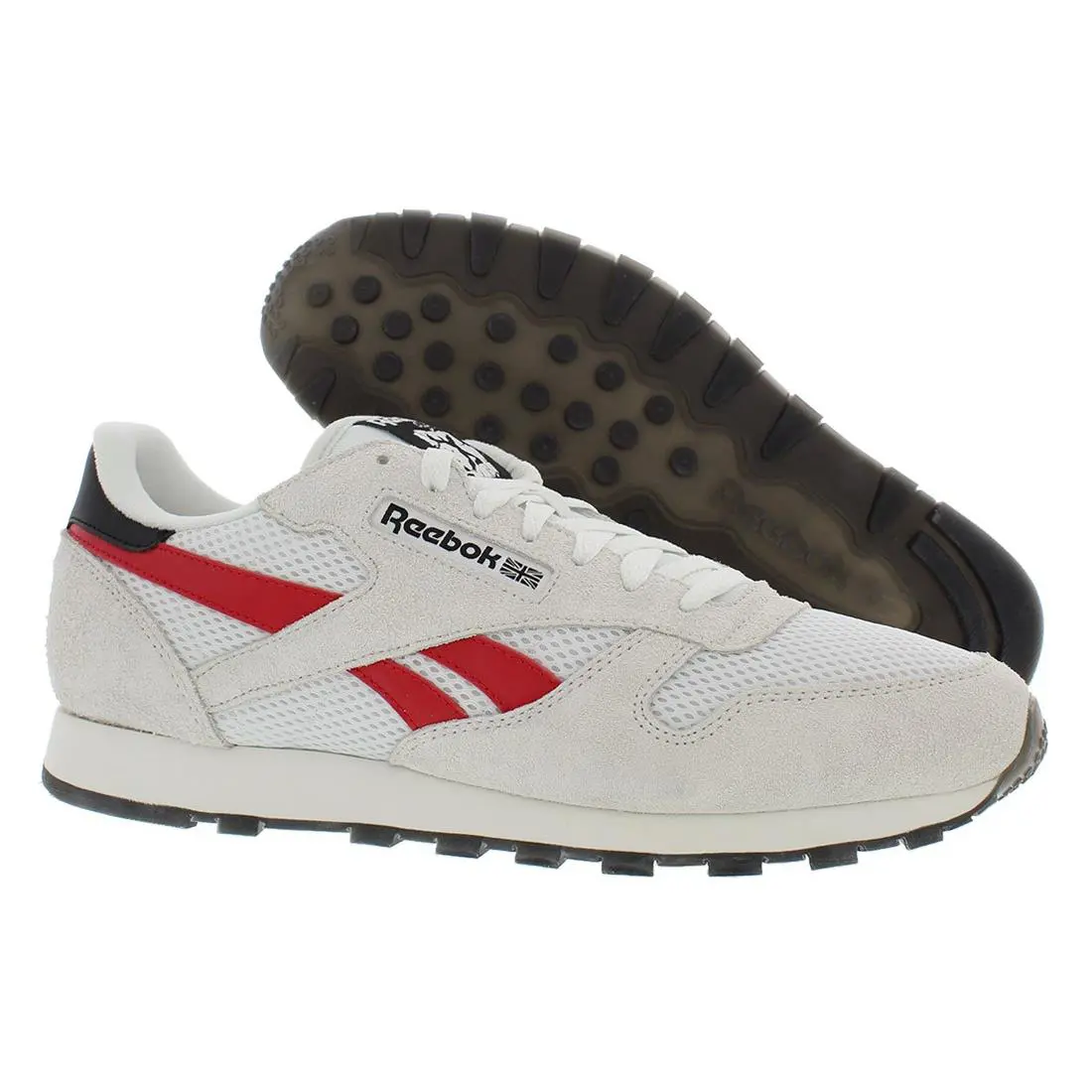 Reebok Classic Leather Hrn Unisex Shoes Size 11 Color: White/red/off-white