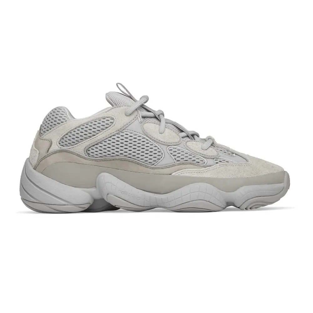 Adidas Yeezy 500 Lace Up Mens Grey Sneakers Casual Shoes IE4783